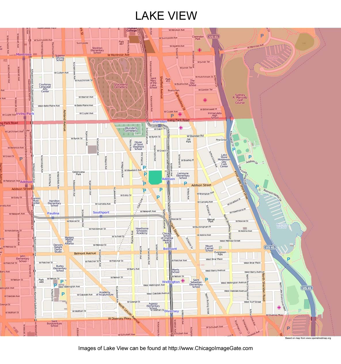 Lakeview Neighborhood Chicago Map Tony Aigneis